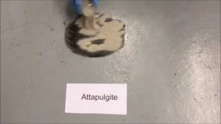 Attapulgite Oil spillage cleaning [upl. by Nnaed]