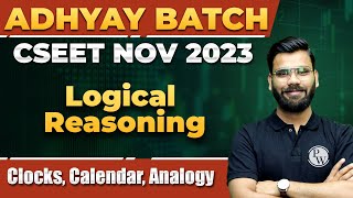 Clocks amp Calendar  Logical Reasoning For CSEET  CSEET Nov 2023 [upl. by Sloatman]