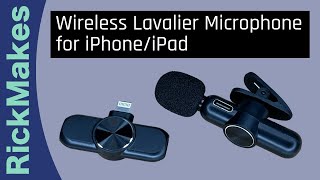 Wireless Lavalier Microphone for iPhoneiPad [upl. by Neille]