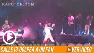 Calle 13 golpea fan en Vive Latino Mexico 2014 [upl. by Ecnerrot]