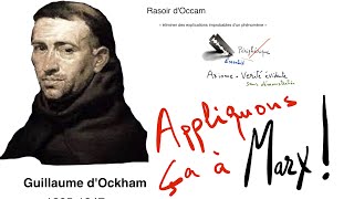 Rasoir d’occam de Guillaume d’ockham appliqué à Karl Marx  socialisme [upl. by Reed781]