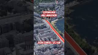 Copenhagen Half Marathon 2024 fly over the halfmarathon course [upl. by Mehta241]