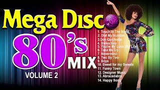 Mega Disco 80s Mix  Best of 80s Disco Music Volume 2 [upl. by Ylrehs261]