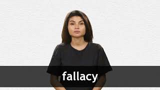 How to pronounce FALLACY in American English [upl. by Gardner]