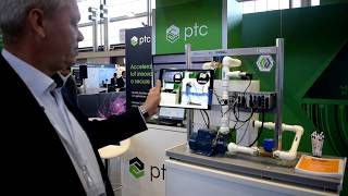 PTC ThingWorx Teamviewer and Device Authority Demo of a connected water pump unit [upl. by Matrona558]