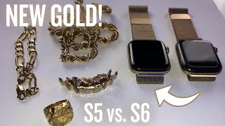 Apple Watch Series 6 Gold Stainless Steel with Milanese Loop [upl. by Noirod518]