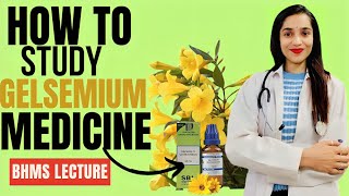 Gelsemium medicine BHMS lecture video  Gelsemium homeopathic medicine lecture  Johari BHMS [upl. by Gunzburg]