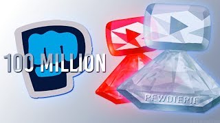 PEWDIEPIES 100 MILLION SUBSCRIBER PLAY BUTTON [upl. by Britni749]