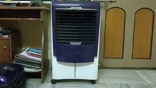 Hindware SNOWCREST 24 Litres Personal Air Cooler Review in Telugu [upl. by Raasch766]