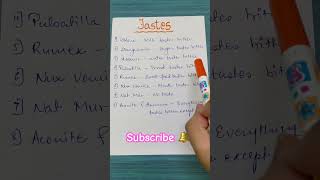 Different Tastes in Remedies  Homeopathic Drugs  Homeopathy  Hindi [upl. by Salangi925]