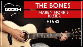 The Bones Guitar Tutorial Marren Morris amp Hozier Guitar Lesson Easy Chords  Fingerpicking [upl. by Dumas]