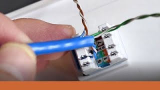 CAT5e Mod Jack Termination  110 IDC [upl. by Walczak]