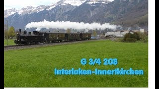 Mit der G 34 208 nach Innertkirchen [upl. by Nuawaj]