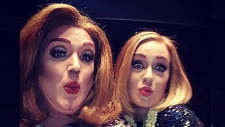 Adele Gets Blown Away After Meeting Drag Queen Impersonator At Concert [upl. by Lowenstein]