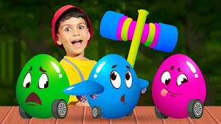 Surprise Eggs Transport Kids Songs  BabyBillion  Nursery Rhymes [upl. by Nithsa]