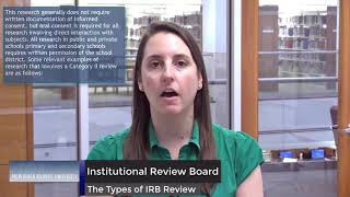 IRB2 The 3 Levels of Review Associated with the IRB [upl. by Buseck]