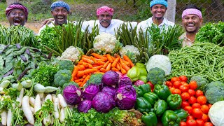 COLORFUL VEGETABLE Soup Recipe  Grand Vegetables Cutting amp Cooking  Healthy Soup Recipe [upl. by Ahsratan589]