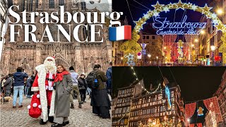 Captivating Strasbourg France 🇫🇷 strasbourg walking tour🎄✨ [upl. by Anillek]