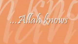 Zain Bhikha and Dawud Wharnsby Ali  Allah Knows Lyrics [upl. by Marcell134]