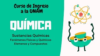 Sustancias QUÍMICAS  Fenómenos FÍSICOS y QUÍMICOS  Elementos y Compuestos 🔥Curso examen UNAM🔥 [upl. by Dworman]