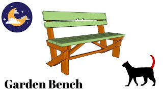 Free Garden Bench Plans [upl. by Eselrahc]