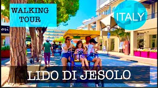 Lido Di Jesolo Italy walking tour  strada principale  4K [upl. by Drhacir]