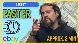 How To List Faster on eBay in 2 Minutes or so [upl. by Nunnery]