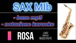 ROSA  lento per SAX MIb [upl. by Renraw]