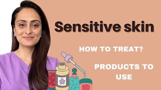 Sensitive skin  Why does it happen  How to treat  Product to use  Dermatologist  Dr Aanchal [upl. by Nwhas]