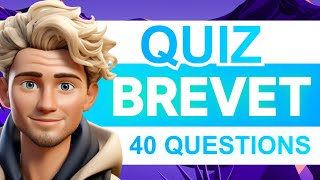 QUIZ BREVET  40 Questions pour vous TESTER 🧠🧬 [upl. by Aninad509]