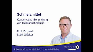 Schmerzmittel bei Rückenschmerzen – Prof Dr Sven Gläsker [upl. by Tireb219]