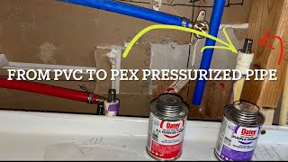 How to go from PVC or CPVC pipes to pex￼ Apollo transition pipe adapter install instructions [upl. by Abrams]