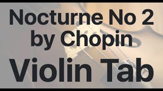 Learn Nocturne No 2 by Chopin on Violin  How to Play Tutorial [upl. by Atiner]