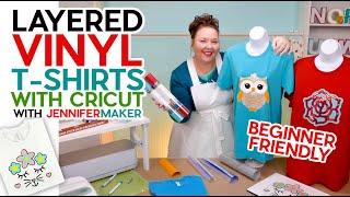 How to Layer Vinyl on a Shirt  Beginner Friendly [upl. by Edak]