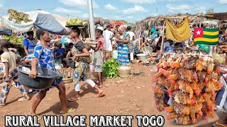 Largest rural village market day in south Togo 🇹🇬 west Africa Cost of living in my African village [upl. by Fee]