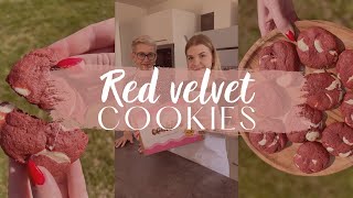 Recept na RED VELVET cookies 🍪 plné čokolády 🍫  recept se sadou od Zamlsej [upl. by Hubbard]