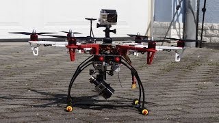 DJI F550 first test flight with Phantom batteries [upl. by Vivian]