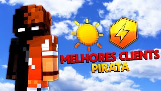 Testei os MELHORES CLIENTS do MINECRAFT PIRATA [upl. by Gilda]