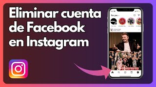 Cómo eliminar una cuenta de Facebook en Instagram [upl. by Netsirhc]