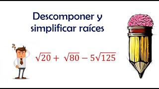 Aprende a descomponer raíces cuadradas [upl. by Omlesna]