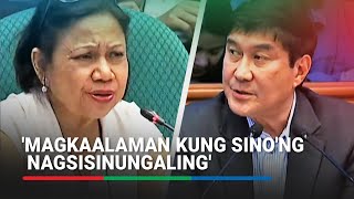 Magpalie detector test tayo Tulfo Villar clash at budget hearing of DENR  ABSCBN News [upl. by Auberbach580]