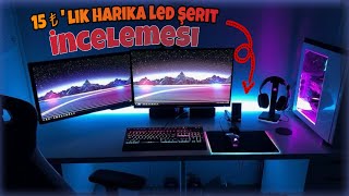 RGB LED ŞERİT İNCELEMESİ MÜKEMMEL modlu [upl. by Tengdin817]