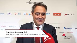 Energia Besseghini Arera quotPrezzi gas relativamente stabili su 40 euroMWhquot [upl. by Ahsratan]