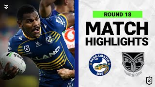 Parramatta Eels v New Zealand Warriors  Match Highlights  Round 18 2022  NRL [upl. by Damal]