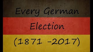 Every German Election 1871  2017 [upl. by Norri]