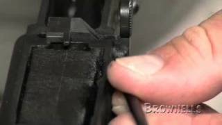 Brownells  AR15 Installing the Bolt Catch [upl. by Frieder]