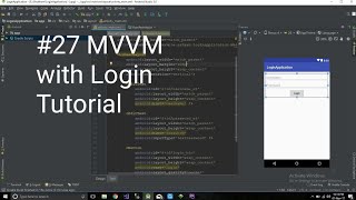 Login with MVVM Livedata Tutorial for Android Studio 27 in Hindi [upl. by Oreves63]