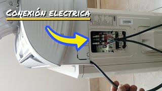 Conexión eléctrica de un aire acondicionado split INVERTER [upl. by Yelnats114]