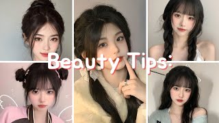 Tips that will make you beautiful everyday Korean Hairstyle✨❣️04 [upl. by Oniotna235]