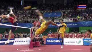 Thailand  Korea 2014 ASIAN GAMES SEPAKTAKRAW Gold Medal Match [upl. by Denise]